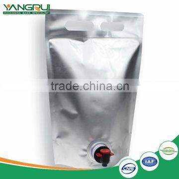 food grade laminated aluminum foil packaging red wine liquid stand up spout pouch                        
                                                                                Supplier's Choice