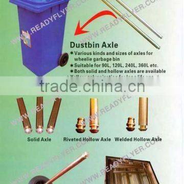 garbage bin axle