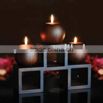 Wooden Candle Holder Stand Light Decor Set for Easter Christmas and other Holiday Home Decoration