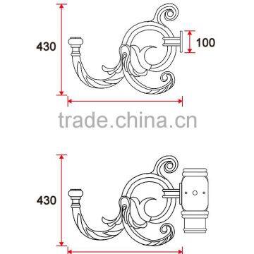 D024 Outdoor Garden Lighting Decorative Cast Aluminum Lamp Arm photo-2