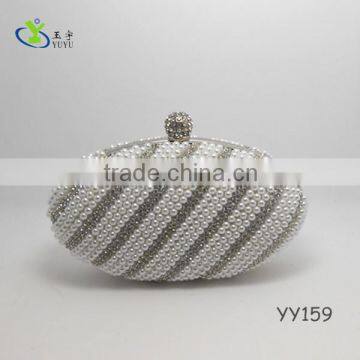 2014 ladies crystal beaded purse clutch evening bag