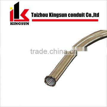 SS wire mesh braided jacketed metal electrical flexible conduit