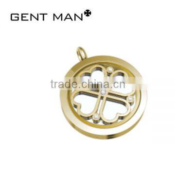 antique western style circle shape 316L stainless steel fashion women jewelry pendant necklace