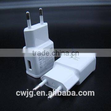 EU USB Travel Wall Power Adapter Single Port Dual Port Charger 5V 2A for Samsung for Moblie Phone