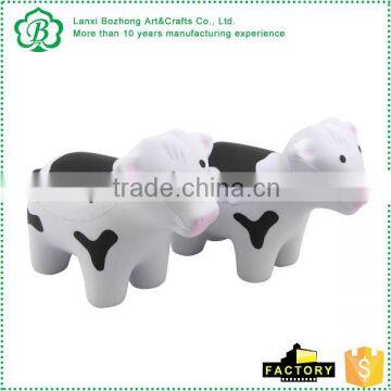 Professional factory supply printed cute Milk Cow PU stress toy