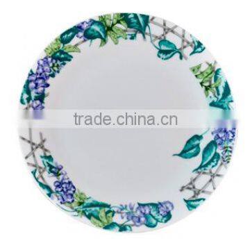 8'' Plate With Leguminosae Rim/ Blank ceramic plate/ Nice printable plate/ Plate for sublimation/ Good decorated plate