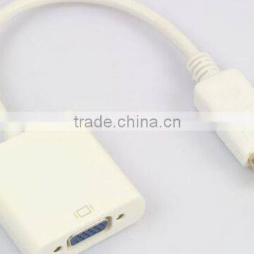 Display Port to VGA Cable Adapter Converter for Dell HP ACER white color cabletolink