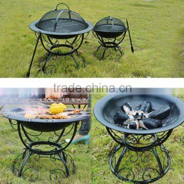 Metal outdoor fire pit