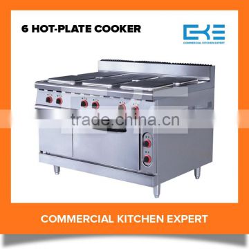 2016 Competitive Prices 6 Burner Electric Cooker Oven Hot Plate Stove Oven