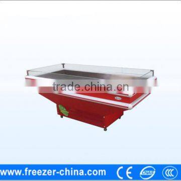 Supermarket fish display table/Ice Fish Table/ fish display coolers