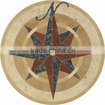 High density housing architecture natrual stone garden granite compass decoration