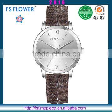 FS FLOWER - Winter Warm Assories Ladies Woolen Watch Strap Quartz Watch Cheap Wrist Watch