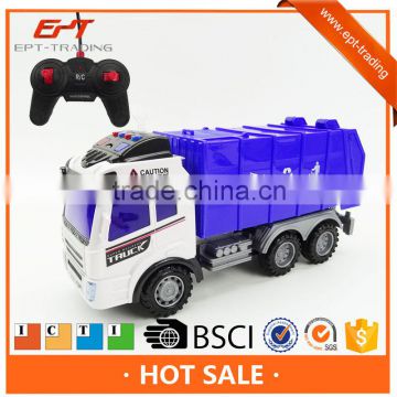 4ch plastic rc toys radio control garbage truck