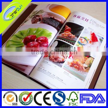 laminated menu book design and printing