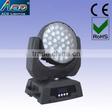 guangzhou high quality stage light rgbw quad color zoom 36x10w 4in1 led moving head wash light