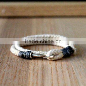 cheap handmade high quality unisex leather bracelet