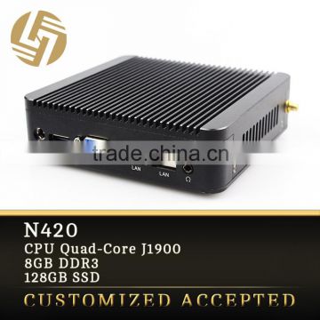 Workstation quad core mini industrial pc