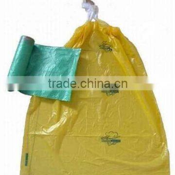 Supermarket automatic ribbon-through garbage bag making machine