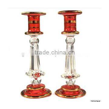 Hot selling Handmade Egyptian Glass Candle holder - 2 pc set