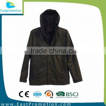 Customized Wholesale Hooded Packable Waterproof Windbreaker Rain Jacket photo-2