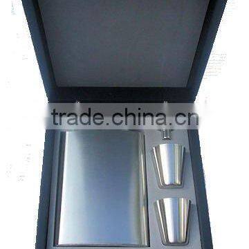 high quality stainless steel hip flask gift set,wine flask