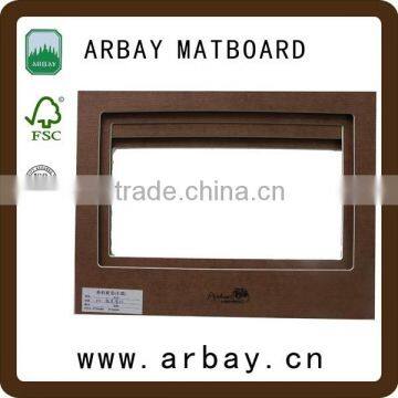 hot sale high grade and any color certificate frame matboard/cardboard /holy nature photos