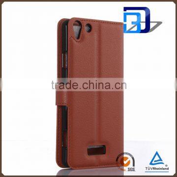 New PU Leather With Card Slots Stand Flip Wallet Case for Wiko Selfy 4G, for Wiko Selfy 4G Case Cover photo-5