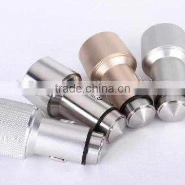 Dual USB 3.1A Stainless Steel Emergency Hammer Car Charger