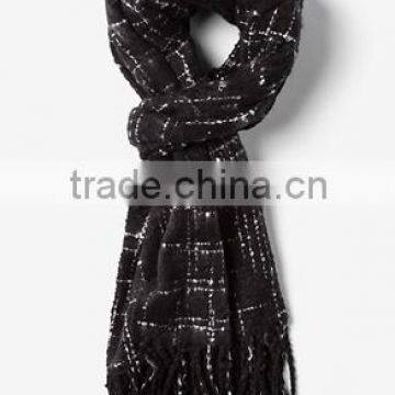 2016 Finest Fashion Rectangle Tartan 100% Acrylic Scarf With Tassels photo-4