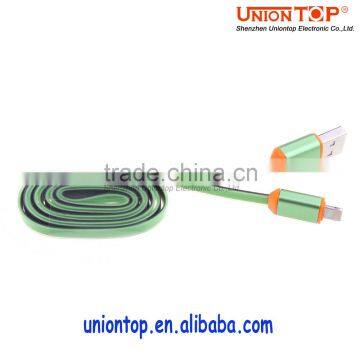 Wholesale China Factory Price Fast Charging 1m 24awg PVC/TPE Material Noodle Flat Usb Charger Cable for Iphone6s photo-5