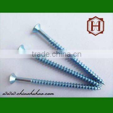 slotted wood screw flat/csk head chipboard screws deck screw fasteners huha tianjin