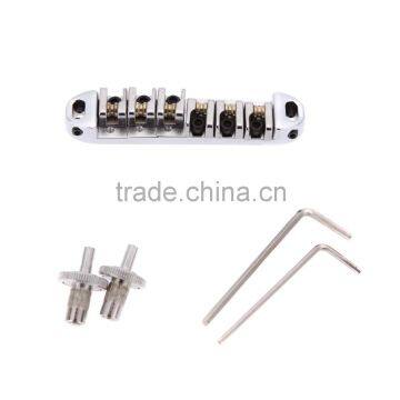 Chromeplate Guitar Bridge Roller Zinc Alloy Metal Adjustable DIY Kit photo-5