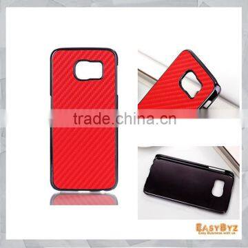 Carbon Fiber Leather Coated Plastic Case for Samsung Galaxy S6 SM-G9200