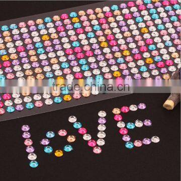 wholesale korean crystal self adhesive rhinestones wholesale