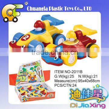 ABS plastic friction F1 racing cars , promotion plastic toys vehicle mini cars