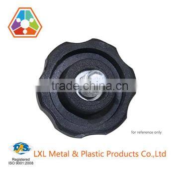 13*10*M4*10mm Black ABS Round Adjustable Plastic Knob
