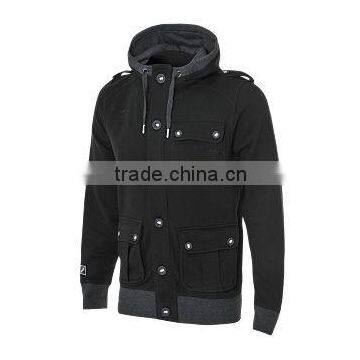 Dark Black Color Men Hoodies