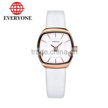 2016 Waterproof fashion women leather band quartz wrist watch