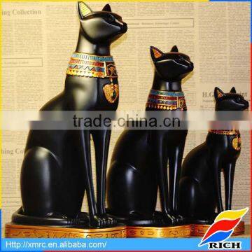 Egypt Bastet black Cat God polyresin home decoration