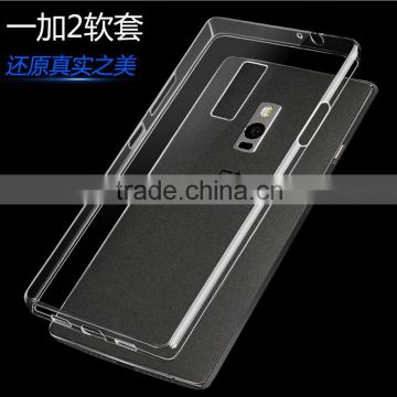 High quality Ultra-thin Transparent Clear Soft Tpu Case Back Cover For Oneplus Two