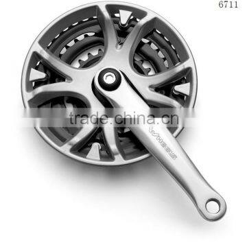 ISS304P+2 bicycle crank & chainwheel steel 170mm/152mm and steel chainring 24T/24T/52T