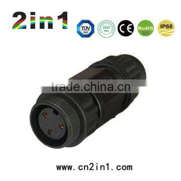 2016 Best Selling Male Female Waterproof 4 Pin Circular Connector , IP 68 Waterproof Connectors