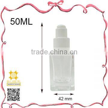 50ml high hed empty thick wall glass bottle essential oil dropper