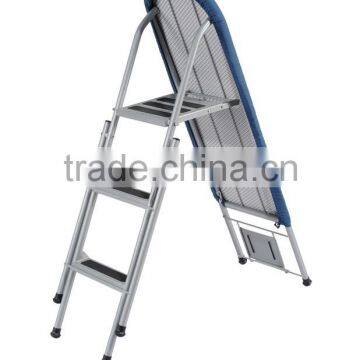 2015 Hot Type Folding Ironing Board With Step Ladder Anti-slip Two Using With 100% Cotton Cover photo-2