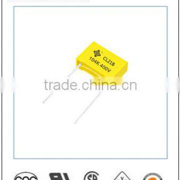 cl21b 104k 400v 100000pf polyester Metallized Polyester Film Capacitor STE capacitor