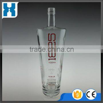 1 LITER CLEAR GLASS VODKA BOTTLE WHLESALE