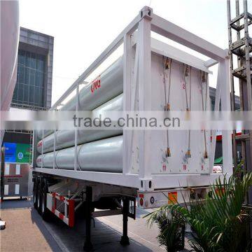 25Mpa , 8038.8Nm3 , ISO 11120, 11-Tube Bundle CNG Container. Truck trailer