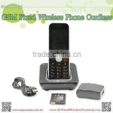 SC-9068-GH Small and Compact GSM Handset Cordless Phone with hand-free mode redial function