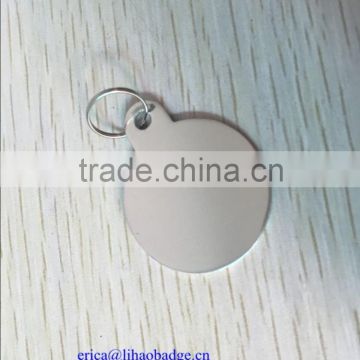 Customized White Sublimation blank Dog Tag