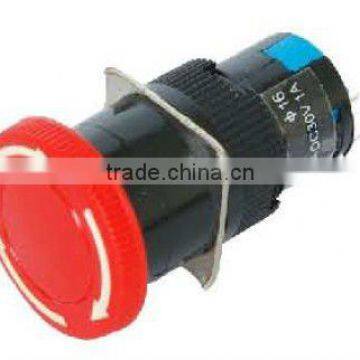 mushroom head emergency stop mini push button switch 2NO+2NC KD16-11ZS KD16-22ZS